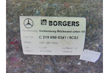 2196900341 GUARNECIDO PORTON TRASERO MERCEDES-BENZ CLS (BM 219)