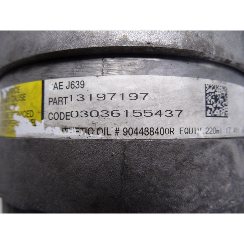 13197197 COMPRESOR AIRE ACONDICIONADO OPEL VECTRA C BERLINA Cosmo 2006 13197197 209477 OPEL - 2