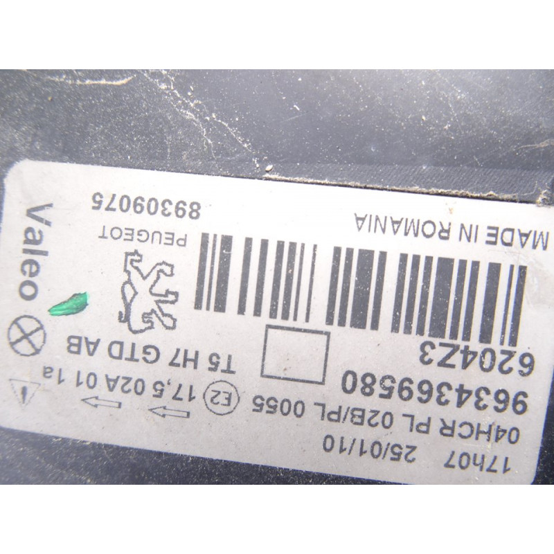 FARO IZQUIERDO PEUGEOT 307 (S1)(04.2001)