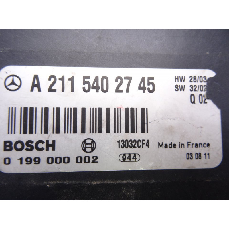 A2115402745 MODULO ELECTRONICO MERCEDES-BENZ CLASE E (BM 211) BERLINA E 270 CDI (211.016) 2003 A2115402745 215733 MERCEDES-BENZ 
