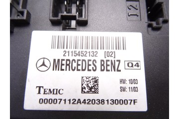 2115452132 MODULO ELECTRONICO MERCEDES-BENZ CLASE E (BM 211) BERLINA E 270 CDI (211.016) 2003 2115452132 215731 MERCEDES-BENZ - 