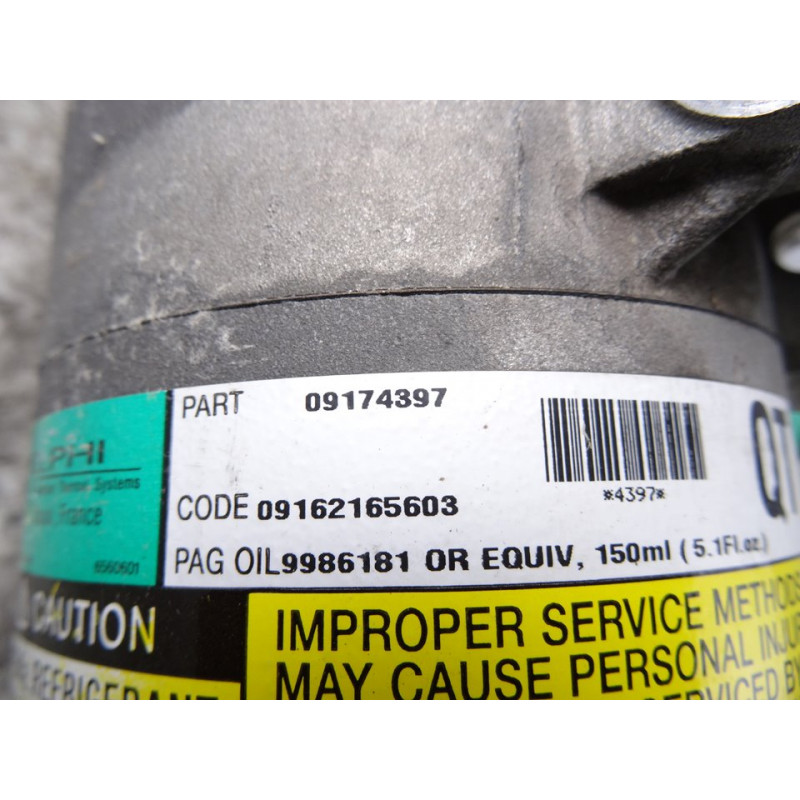 4397 COMPRESOR AIRE ACONDICIONADO OPEL ASTRA G BERLINA Club 1999 4397 215802 OPEL - 1