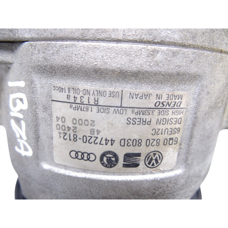 6Q0820803D COMPRESOR AIRE ACONDICIONADO SEAT IBIZA (6L1) Signo 2002 6Q0820803D 215807 SEAT - 2