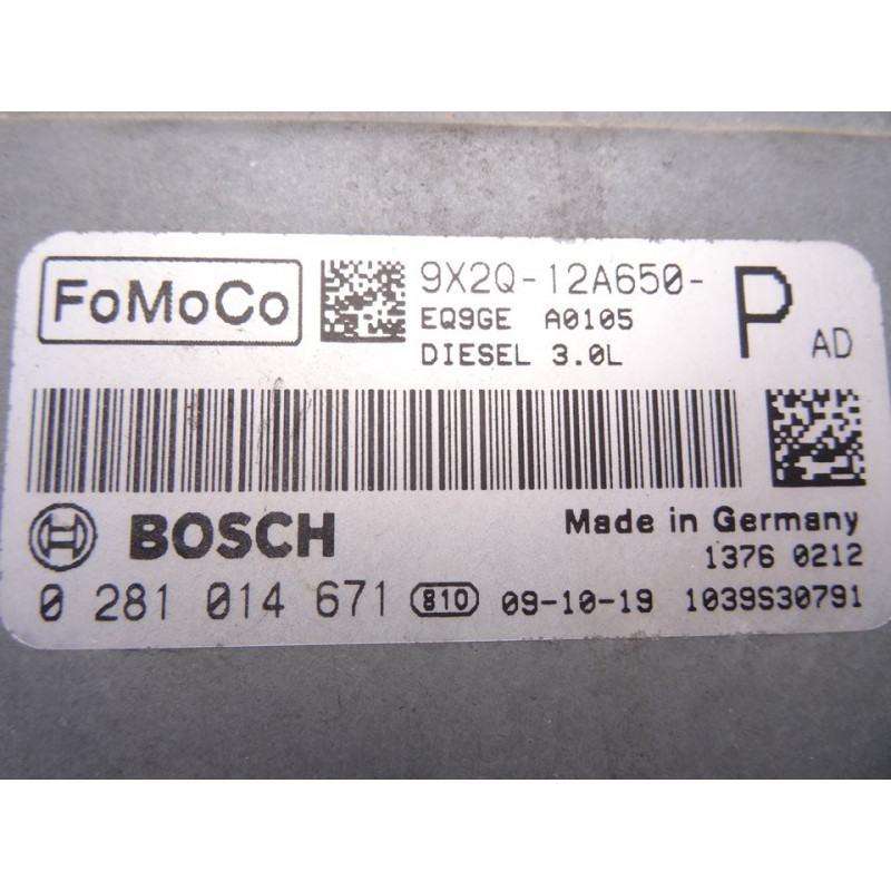 9X2Q12A650PAD  CENTRALITA MOTOR UCE JAGUAR XF 3.0 V6 Diesel Luxury 2012 9X2Q12A650PAD 215829 JAGUAR - 1