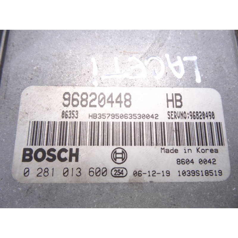 96820448  CENTRALITA MOTOR UCE CHEVROLET LACETTI CDX 2007 96820448 215866 CHEVROLET - 1