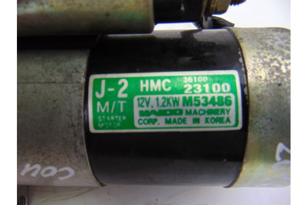 3610023100  MOTOR ARRANQUE HYUNDAI COUPE (RD) 1.6 FX 1999 3610023100 201617 HYUNDAI - 5