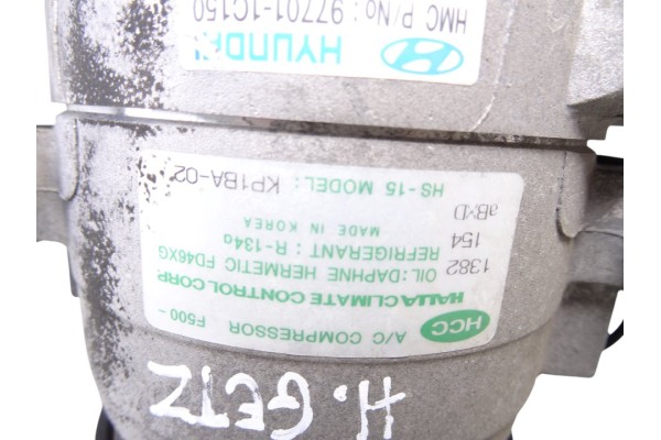 977011C150 COMPRESOR AIRE ACONDICIONADO HYUNDAI GETZ (TB) 1.3 Básico 2025 977011C150 215965 HYUNDAI - 3