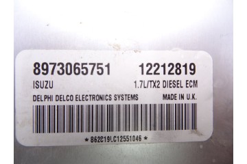 12212819 CENTRALITA MOTOR UCE OPEL ASTRA G BERLINA Comfort 2001 12212819 215941 OPEL - 1