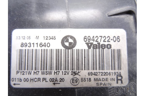 6942722  FARO DERECHO BMW SERIE 3 BERLINA (E90) 318d 2006 6942722 215986 BMW - 3