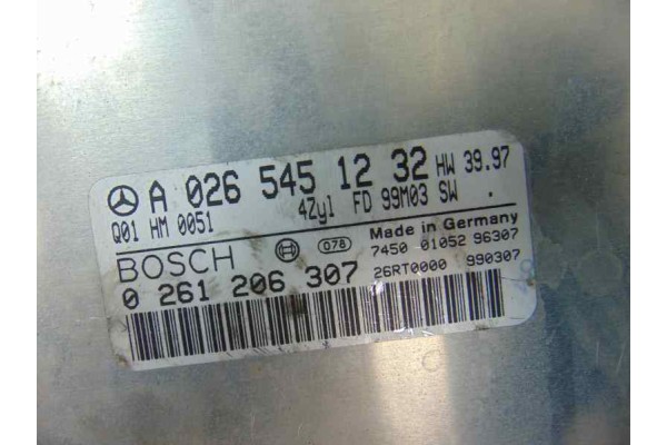 A0265451232  CENTRALITA MOTOR UCE MERCEDES-BENZ CLK (BM 208) COUPE 230 Compressor (208.347) 1999 A0265451232 186422 MERCEDES-BEN