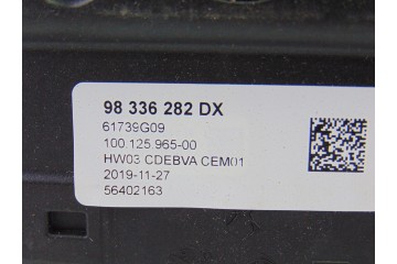 98336282DX PALANCA CAMBIO PEUGEOT 3008 Active 98336282DX 198142 PEUGEOT - 3