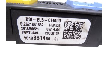 9819851480  CAJA RELES / FUSIBLES OPEL CROSSLAND X Excellence 2018 9819851480 216227 OPEL - 1