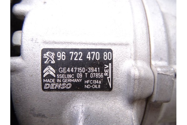9672247080  COMPRESOR AIRE ACONDICIONADO PEUGEOT 208 Style 2016 9672247080 216273 PEUGEOT - 4