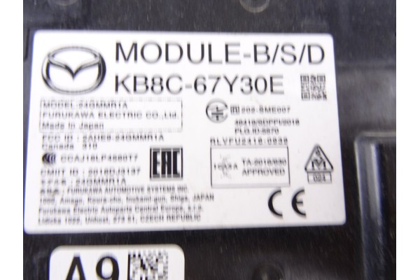 KB8C67Y30E MODULO ELECTRONICO MAZDA CX-5 (KF) Evolution 2WD 2018 KB8C67Y30E 216294 MAZDA - 1