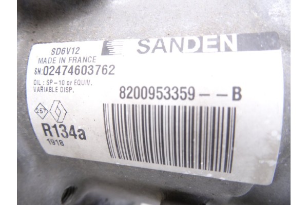 8200953359B  COMPRESOR AIRE ACONDICIONADO RENAULT KANGOO II (F/KW0) Profesional 17 8200953359B 216380 RENAULT - 3