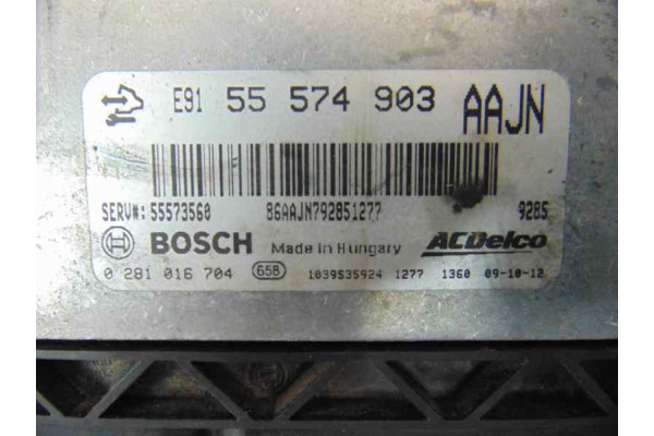 55574903  CENTRALITA MOTOR UCE OPEL INSIGNIA SPORTS TOURER Sport 2009 55574903 179302 OPEL - 2