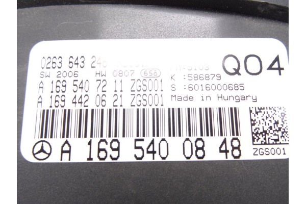  CUADRO INSTRUMENTOS MERCEDES-BENZ CLASE A (BM 169) A 180 CDI (169.007) 2008 216541 MERCEDES-BENZ - 2