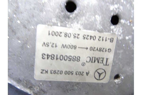 A2035000293 ELECTROVENTILADOR MERCEDES-BENZ CLASE C (BM 203) BERLINA 200 CDI (203.004) 2001 A2035000293 216584 MERCEDES-BENZ - 1