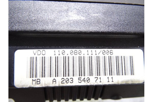 A2035407111 CUADRO INSTRUMENTOS MERCEDES-BENZ CLASE C (BM 203) BERLINA 200 CDI (203.004) 2001 A2035407111 216572 MERCEDES-BENZ -