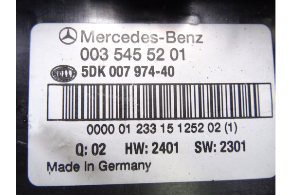 0035455201 CAJA RELES / FUSIBLES MERCEDES-BENZ CLASE C (BM 203) BERLINA 200 CDI (203.004) 2001 0035455201 216575 MERCEDES-BENZ -
