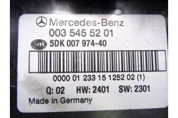 0035455201 CAJA RELES / FUSIBLES MERCEDES-BENZ CLASE C (BM 203) BERLINA 200 CDI (203.004) 2001 0035455201 216575 MERCEDES-BENZ -