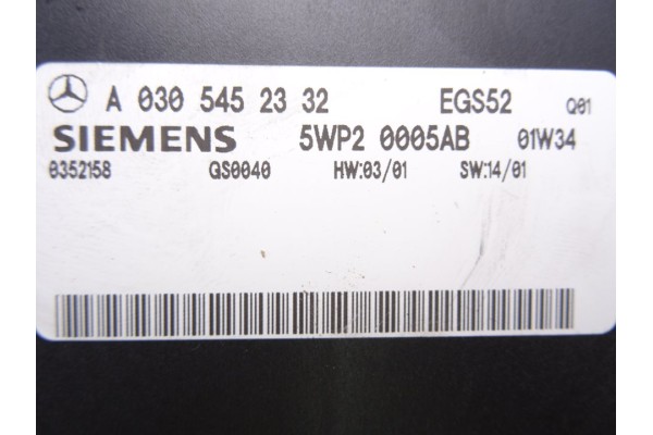 A0305452332 CENTRALITA CAMBIO AUTOMATICO MERCEDES-BENZ CLASE C (BM 203) BERLINA 200 CDI (203.004) 2001 A0305452332 216583 MERCED