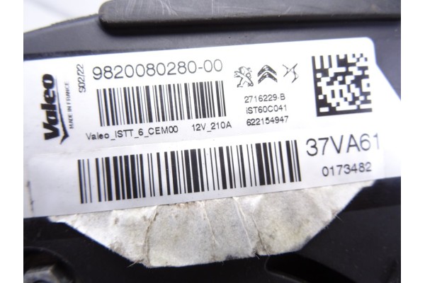 9820080280  ALTERNADOR PEUGEOT 508 ALLURE PACK 2022 9820080280 216785 PEUGEOT - 2