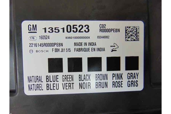 13510523 MODULO ELECTRONICO OPEL KARL Selective 2017 13510523 185543 OPEL - 1