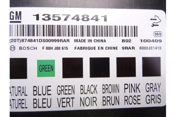 13574841 MODULO ELECTRONICO CHEVROLET CRUZE LS 2011 13574841 215529 CHEVROLET - 2