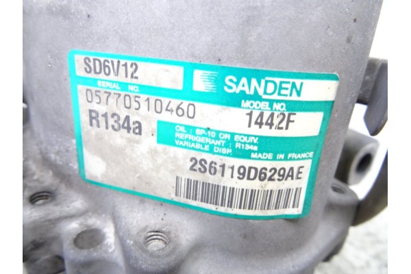 2S6119D629AE  COMPRESOR AIRE ACONDICIONADO MAZDA 2 BERLINA (DY) 1.4 CRTD Active 2004 2S6119D629AE 216887 MAZDA - 2