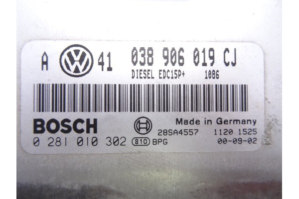 038906019CJ CENTRALITA MOTOR UCE VOLKSWAGEN GOLF IV BERLINA (1J1)(10.1997)