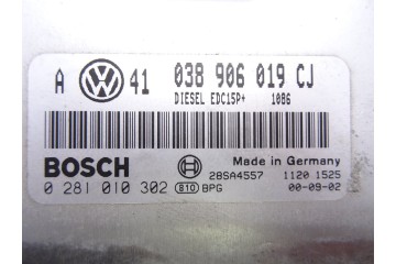 038906019CJ CENTRALITA MOTOR UCE VOLKSWAGEN GOLF IV BERLINA (1J1)(10.1997)