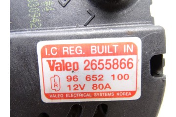 96652100 ALTERNADOR CHEVROLET KALOS 1.2 S (D/A) 2005 96652100 216987 CHEVROLET - 4