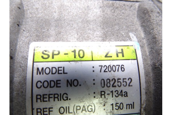 720076 COMPRESOR AIRE ACONDICIONADO CHEVROLET KALOS 1.2 S (D/A) 2005 720076 216990 CHEVROLET - 2