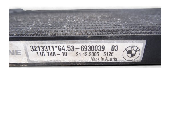 6930039 CONDENSADOR / RADIADOR  AIRE ACONDICIONADO BMW SERIE 3 BERLINA (E90) 318d 2006 6930039 217037 BMW - 2