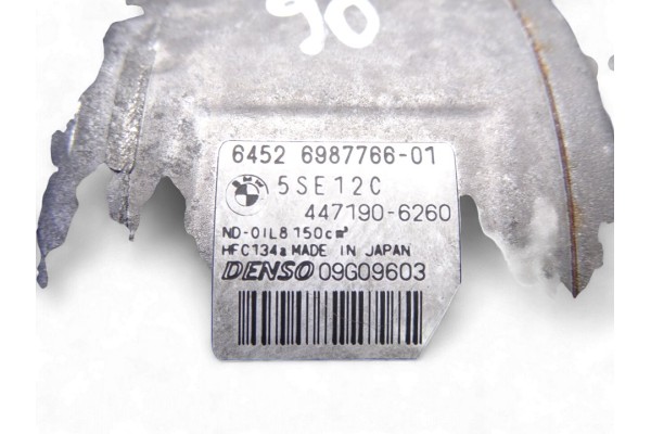 6987766 COMPRESOR AIRE ACONDICIONADO BMW SERIE 3 BERLINA (E90) 318d 2006 6987766 217044 BMW - 3