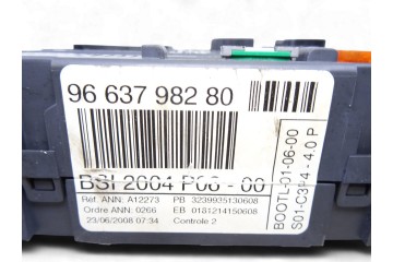 9663798280  CAJA RELES / FUSIBLES PEUGEOT 207 Confort 2008 9663798280 217107 PEUGEOT - 1