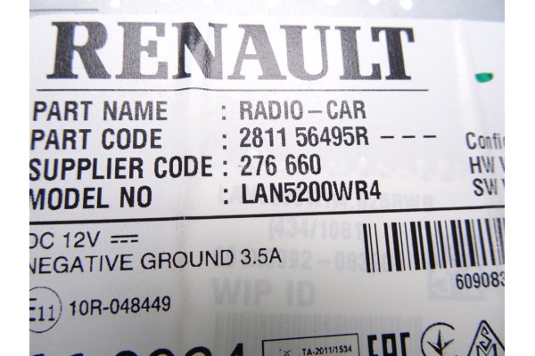 281156495R SISTEMA NAVEGACION GPS RENAULT CAPTUR I Adventure 2016 281156495R 215431 RENAULT - 2