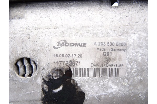 A2035000400 INTERCOOLER MERCEDES-BENZ CLASE C (BM 203) SPORTCOUPE C 220 CDI (203.706) 2002 A2035000400 217153 MERCEDES-BENZ - 1