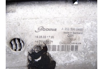 A2035000400 INTERCOOLER MERCEDES-BENZ CLASE C (BM 203) SPORTCOUPE C 220 CDI (203.706) 2002 A2035000400 217153 MERCEDES-BENZ - 1