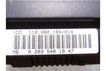 A2035401947 CUADRO INSTRUMENTOS MERCEDES-BENZ CLASE C (BM 203) SPORTCOUPE C 220 CDI (203.706) 2002 A2035401947 217167 MERCEDES-B