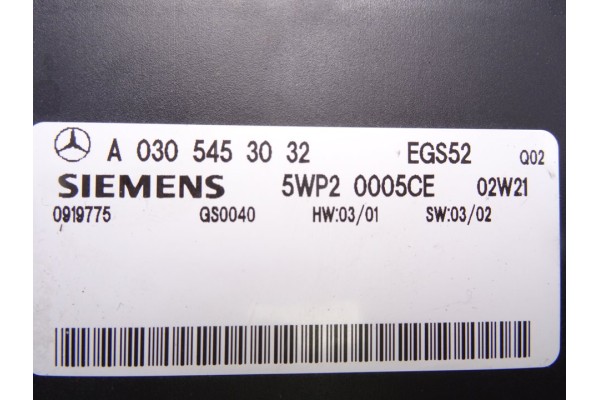 A0305453032  CENTRALITA CAMBIO AUTOMATICO MERCEDES-BENZ CLASE C (BM 203) SPORTCOUPE C 220 CDI (203.706) 2002 A0305453032 217179 