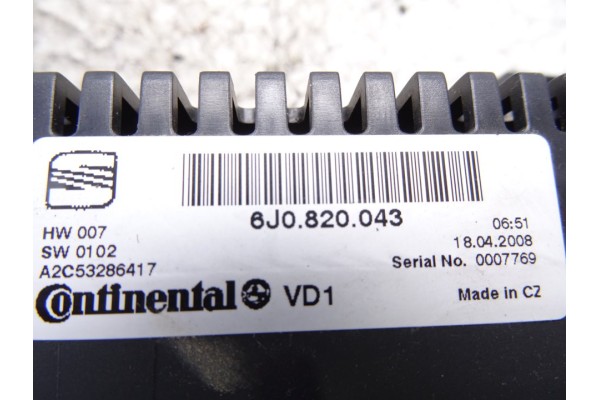 6J0820043 MANDO CLIMATIZADOR SEAT IBIZA BERLINA (6J5) Reference 2008 6J0820043 217209 SEAT - 3