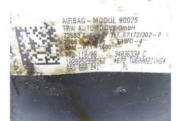 6R0880241 AIRBAG LATERAL IZQUIERDO SEAT IBIZA BERLINA (6J5) Reference 2008 6R0880241 217211 SEAT - 1