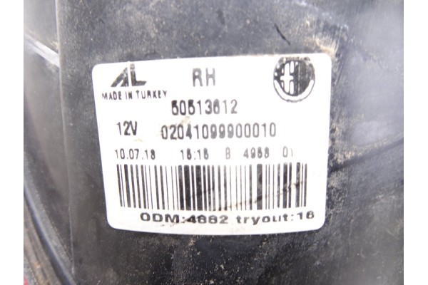 50513612 PILOTO TRASERO DERECHO ALFA ROMEO GIULIETTA (191) Distinctive 2014 50513612 217218 ALFA ROMEO - 1