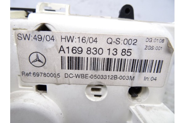 A1698301385 MANDO CLIMATIZADOR MERCEDES-BENZ CLASE B (BM 245)