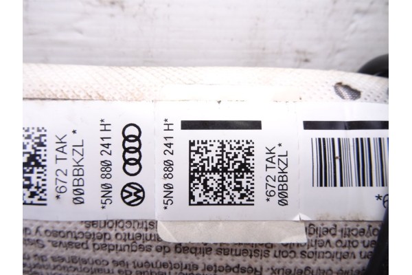 5N0880241H AIRBAG LATERAL IZQUIERDO VOLKSWAGEN TIGUAN (5N2) T1 BlueMotion 2016 5N0880241H 217405 VOLKSWAGEN - 1