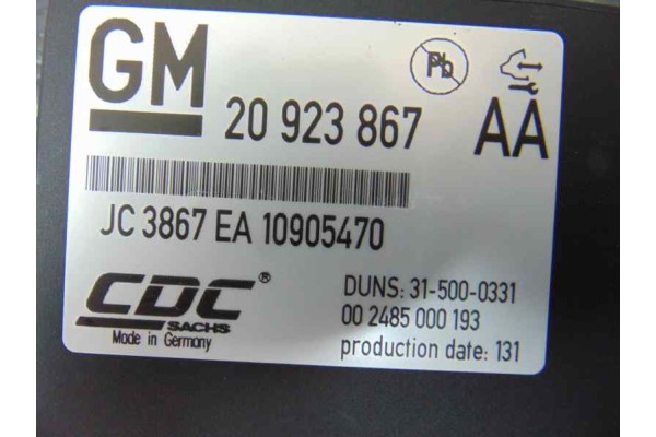 20923867 MODULO ELECTRONICO OPEL ASTRA J SPORTS TOURER Sport 2011 20923867 179156 OPEL - 1