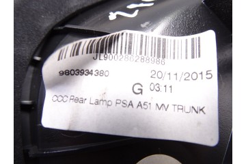 9803934380 PILOTO TRASERO IZQUIERDO INTERIOR CITROEN C3 Live Edition 2016 9803934380 214368 CITROEN - 1