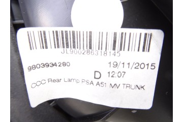 9803934280 PILOTO TRASERO DERECHO INTERIOR CITROEN C3 Live Edition 2016 9803934280 214366 CITROEN - 2